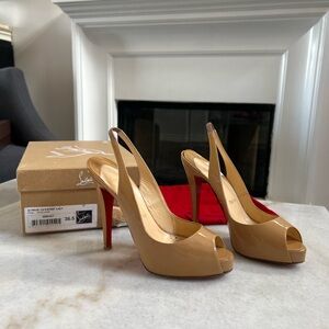 Christian Louboutin Prive 120 Patent Calf Heels